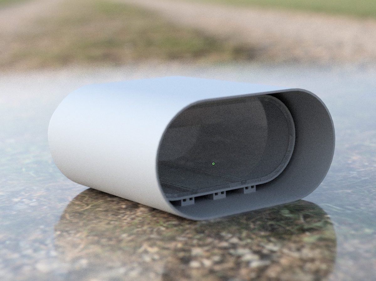 Vulture Visual Systems autonomous timelapse camera — weatherproof housing with camera visor open